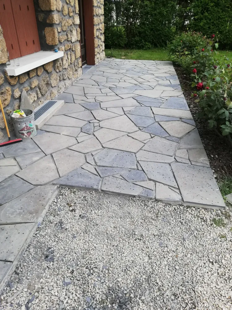 Terrasse en pierre